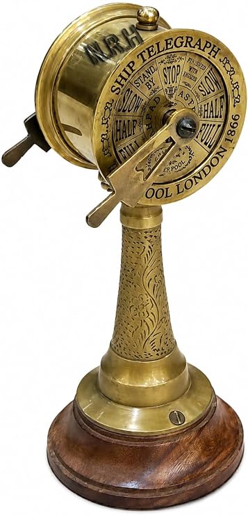 Antique Brass Ship's Engine Order Telegraph Nautical Collectible Decorative
