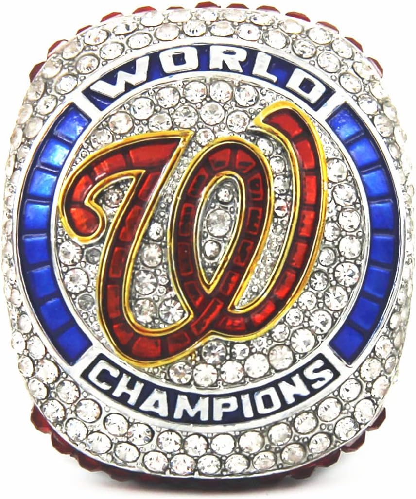 WSH 2019 Nationals World Champions ring with Deluxe Black Walnut wooden box Gifts for Mens Women Boys Kids Youth Championship Ring