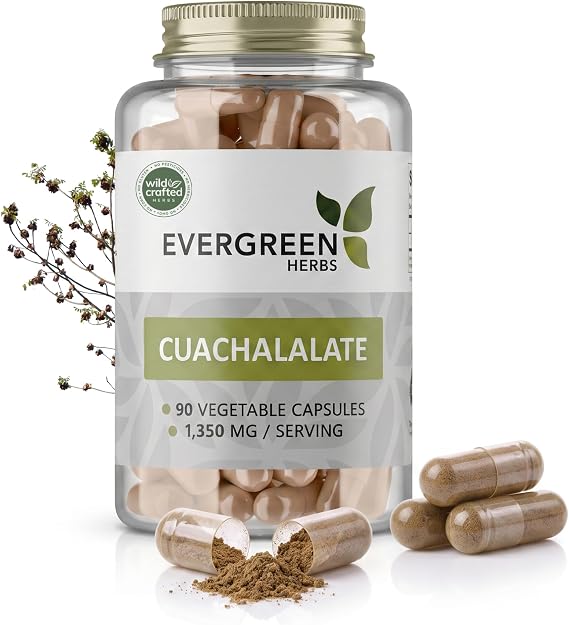 Cuachalalate Capsules - 90 Vegetable Capsules, 1350 mg Per Serving, Wildcrafted Mexican Herbal Supplement for Digestive & Skin Support, No Fillers, Binders, or Additives