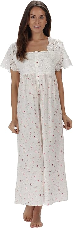 The 1 for U Night Gown for Ladies - Women Night Gown, Elizabeth 100% Cotton Gown