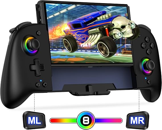Elegamefy Switch Pro Controller Handheld Switch Controller with Turbo/1000mAh/6-Axis Gyro/Vibration/Programmable for Nintendo Switch/OLEDS Accessories