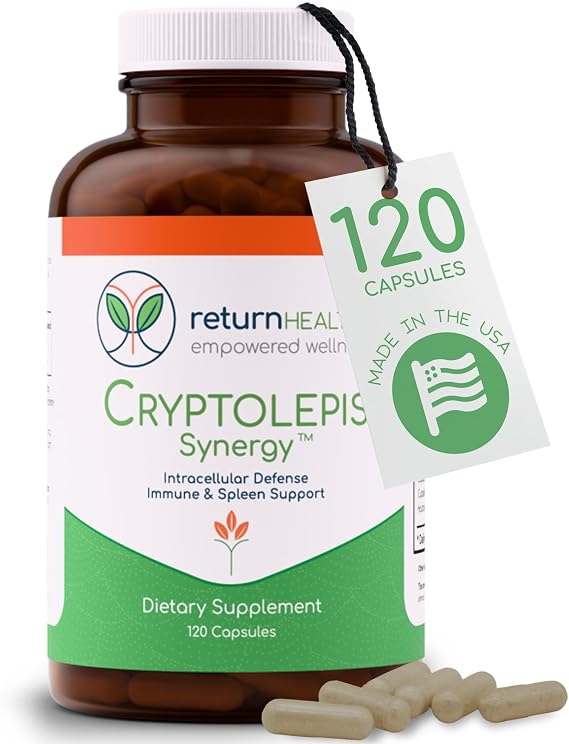 Cryptolepis Synergy, Immune Support Vitamins, Immune System Booster for Adults, Liver, Lymphatic, Immune Support Supplement, Supports Lyme & Natural Parasite Defense, 120 Capsules