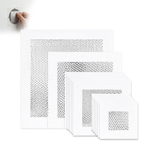 Wall Repair Patch, 14PCS Filler for Walls, Wall Patch, 2/4/6/8 Plasterboard Repair Patch, For Home Repairs, DIY, Wall Restoration and Patchwork on Drywall and Plaster Surfaces