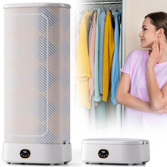 1000W Portable Automatic Steam Ironing Machine, Foldable Steam Cooker & Tumble Dryer, Steam Dryer, Hanging Garment Steamer, Quickly Removes Wrinkles