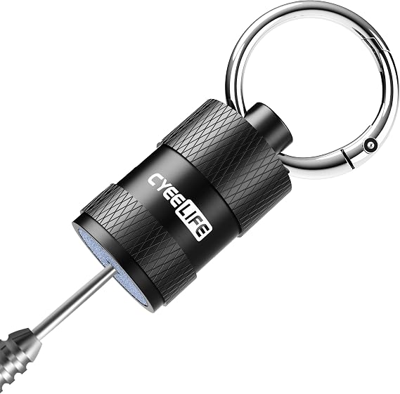 CyeeLife Keyring Dart Sharpener Stone,Portable Dart Point Sharpener,Rapid Sharpening Tool,Dart Accessories