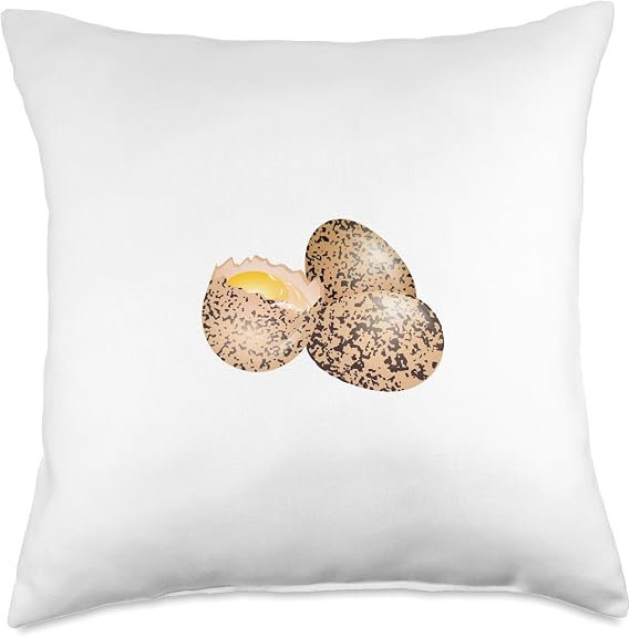 Quail Eggs Throw Pillow