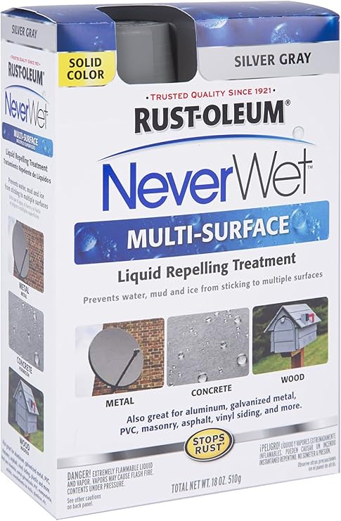 Rust-Oleum NeverWet Multi Purpose Kit, Silver Gray Silver Gray