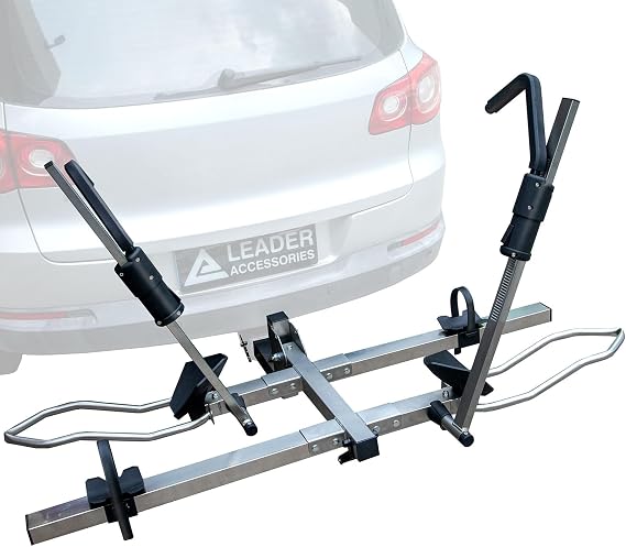 Leader Accessories Folding Hitch Bike Rack for 2 Bikes, 2-inch Receiver