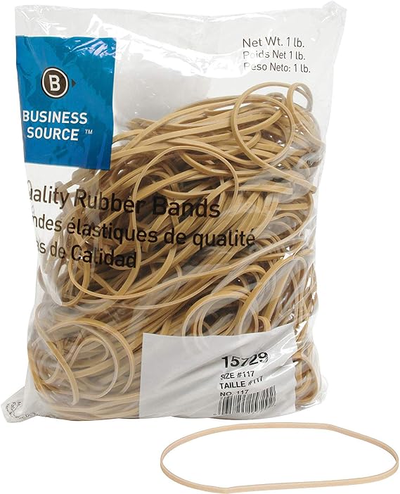 Business Source Size 117B Rubber Bands (15729) - 20 Pack