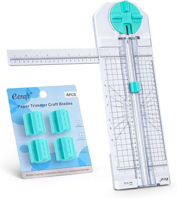 Ecraft 4-in-1 Paper Trimmer & Perforated Paper Cutter Blade