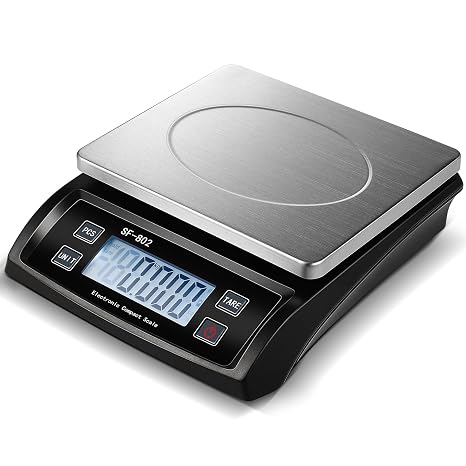Copkim Large Digital Kitchen Scale 66LB 30kg Commercial Food Scale, Black