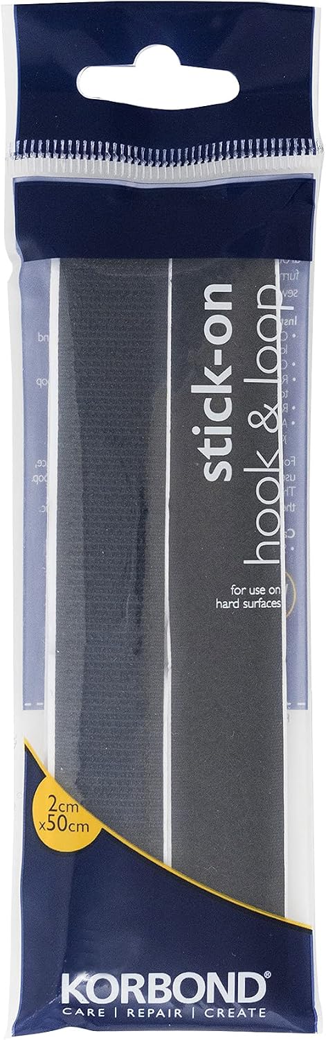 Korbond Hook & Loop Stick Black 50cm-110116