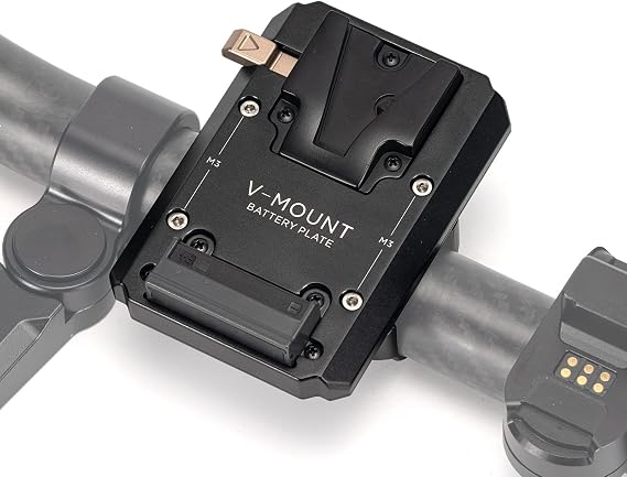 Tilta V-Mount Battery Plate Compatible with Ring Grip for DJI RS2, RS4, RS5 | Cable-Free Power | Aluminum Construction