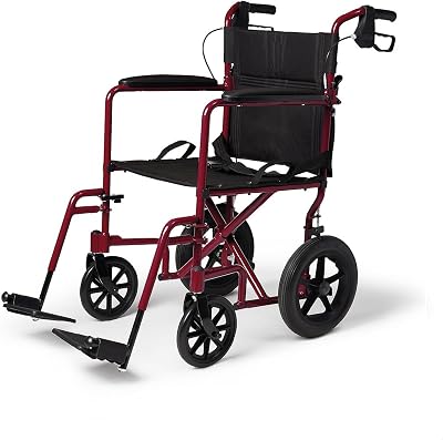 Karman 23 lbs Transport Wheelchair with Companion Brakes