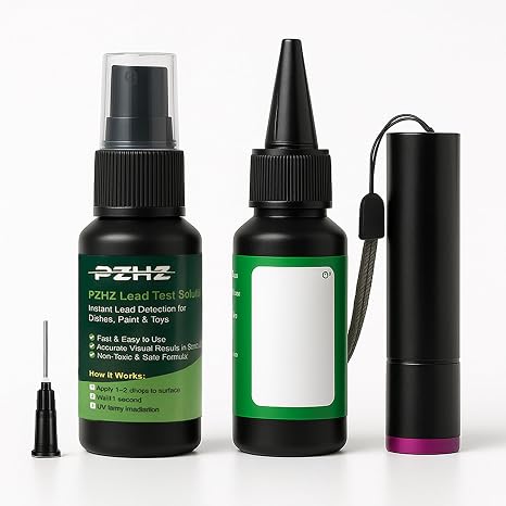 Lead Test Kit for Paint, Ceramics, Dishes & Toys, Home Lead Detection