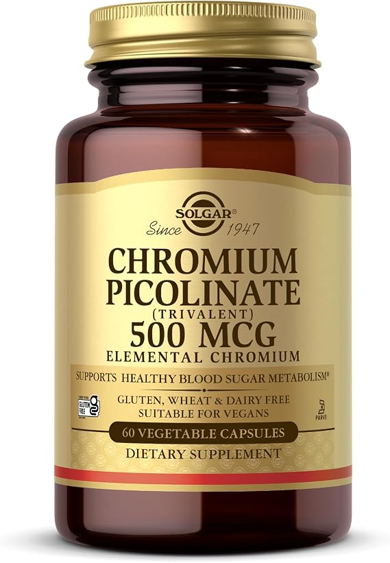 Solgar Chromium Picolinate 500mcg 60 VegCap
