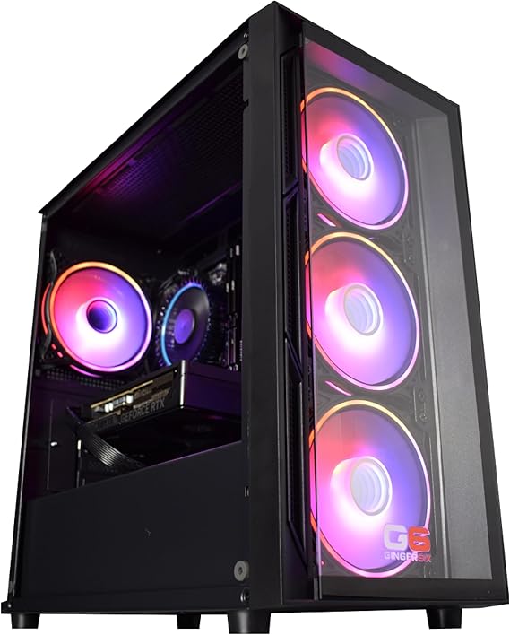 Gaming PC Desktop - Intel i7 12700F, Nvidia RTX 5050 8GB Graphics, 1TB Kingston M.2 NVMe SSD, 32GB DDR5, 600Mb Wi-Fi, Windows 11 Home