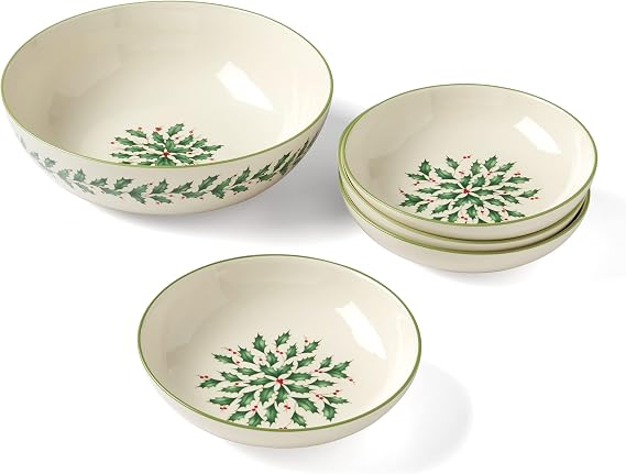 Lenox 894184 Holiday 5-Piece Pasta Serving Set