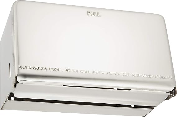 Dulton 100-160NSS Tissue Dispenser Stainless Steel Paper Holder Box Height 5.7 inches 145 mm Width 10.2 inches 260 mm Depth 4.9 inches 125 mm