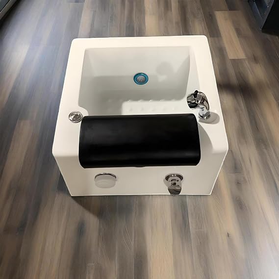 Foot Bath Spa with Heat & Massage-with Colorful LED Light & Adjustable Temperature, Raised Nodes & One Click Drainage for Home, Beauty Salons & Nail Salons F