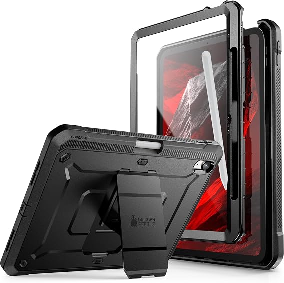 SUPCASE For iPad 11 Case A16 Chip 11 Inch 2025 iPad 10th 10.9 Inch 2022 Bumper Case 360 Degree Protective Case with Screen Protector Stand and Pen Holder [UBPro] Hard Case for iPad 11/10.9 Inch