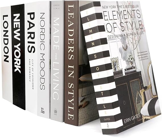 7 Pcs Decorative Books Foldable Fake Books Ornaments for Shelves,Decorative Books for Home Decor Coffee Table Decor Bookshelf Decor