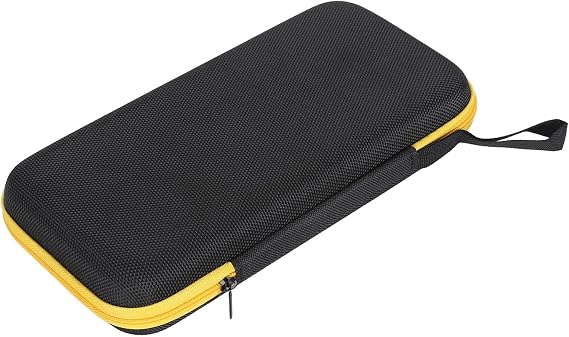 5 Inch Universal Handheld Console Storage Bag, Shockproof, Portable, for Retroid Pocket 3 3 Plus, Anbernic RG505 RG552, TRIMUI Smart Pro, with Internal Mesh Pocket, EVA, Black