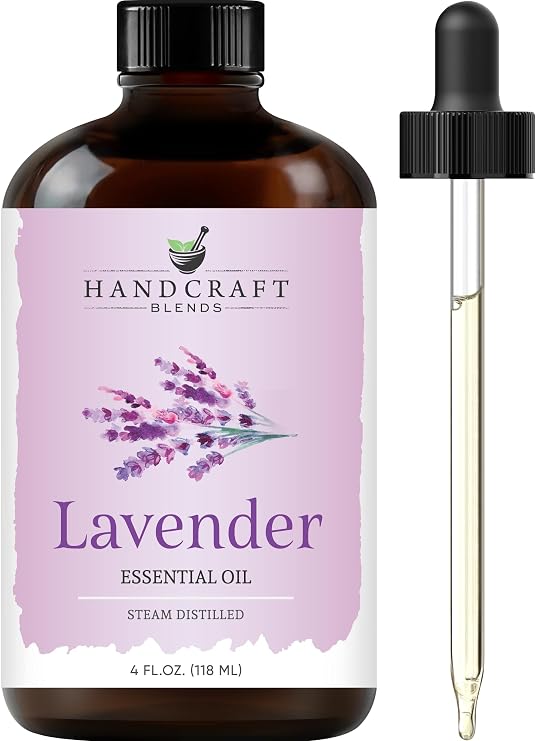 Handcraft Blends Lavender Essential Oil Huge 4 Fl Oz Essential Oil for Diffuser and Aromatherapy, Skin, Massage, Candle and Soap Making Fragrance