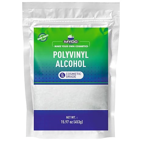 Polyvinyl Alcohol (453 g / 15.97 oz) - Cosmetic Grade Film-Forming Thickening Agent for Peel-Off Masks Gels Serums & DIY Skincare