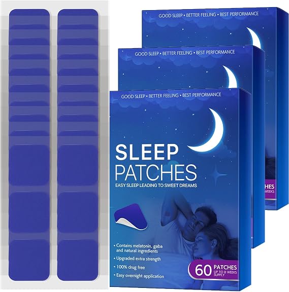 Hatmeo Sleep Patches, Fast-Acting Sleep Aid Patches for Men and Women, All Natural Deep Sleep Patches for Adults, Skin-Friendly & Easy to Apply& Effortless Sleep (180Pcs)