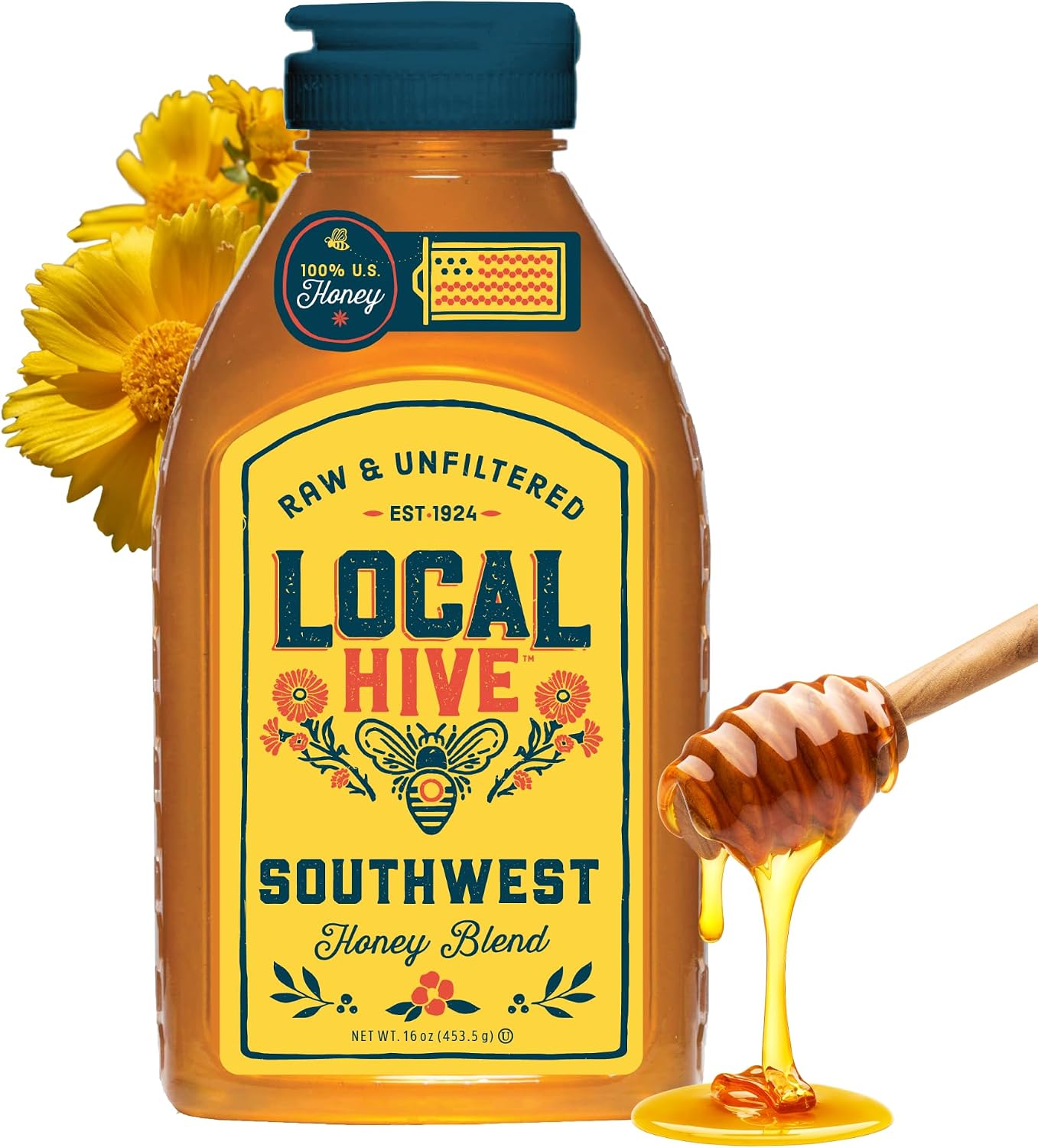 Local Hive Southwest Raw & Unfiltered Honey, 16oz