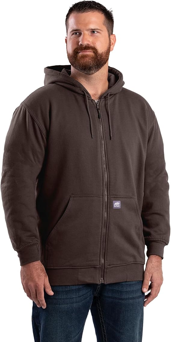 Berne Men's Heritage Thermal-Lined Full-Zip Hooded Sweatshirt