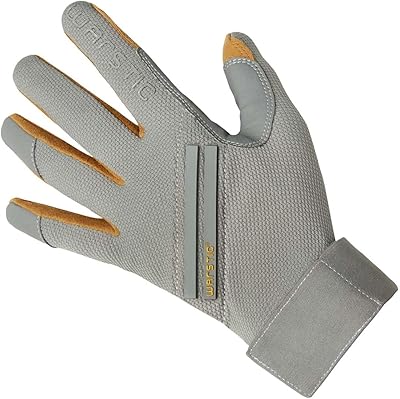 WARSTIC 2024 WORKMAN3 Adult & Youth Batting Gloves (Gray, YXL)