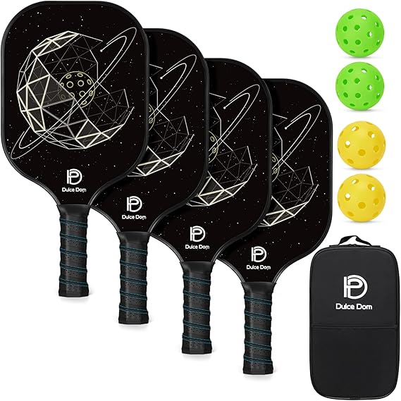 DULCE DOM Pickleball Paddles Set of 2/4 - USAPA Approved