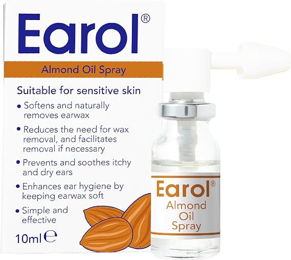 Earol | Almond Oil Ear Spray | Clinically Proven for Ear Wax Removal | Safe for Sensitive Skin | Reduce Need for Syringing or Microsuction | 1 Pack of