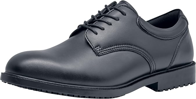 Shoes for Crews Men's Slip-Resistant Oxford Shoes - Comfortable, Non-Slip Work Shoes for Men - Ideal for Hotels, Hospitality, Office, Restaurants - Cambridge