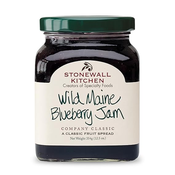 Stonewall Kitchen Wild Maine Blueberry Jam, Fruit Jam, 12.5 Ounces