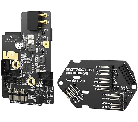 BIGTREETECH EBB SB2209 CAN (RP2040) Extruder Breakout Board for Voron Stealthburner UART Mode Support Klipper CANBus Onboard ADXL345 Max31865