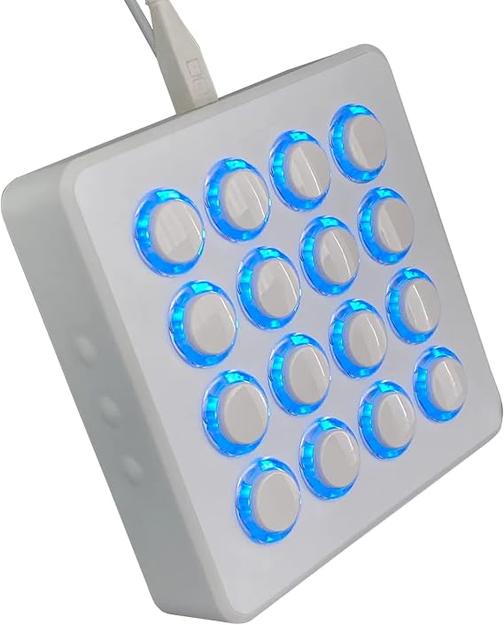 DJ TechTools MIDI Fighter Spectra (White) | 16 Arcade Knobs Best MIDI Controller/Controller for Finger Drum Playing Performance