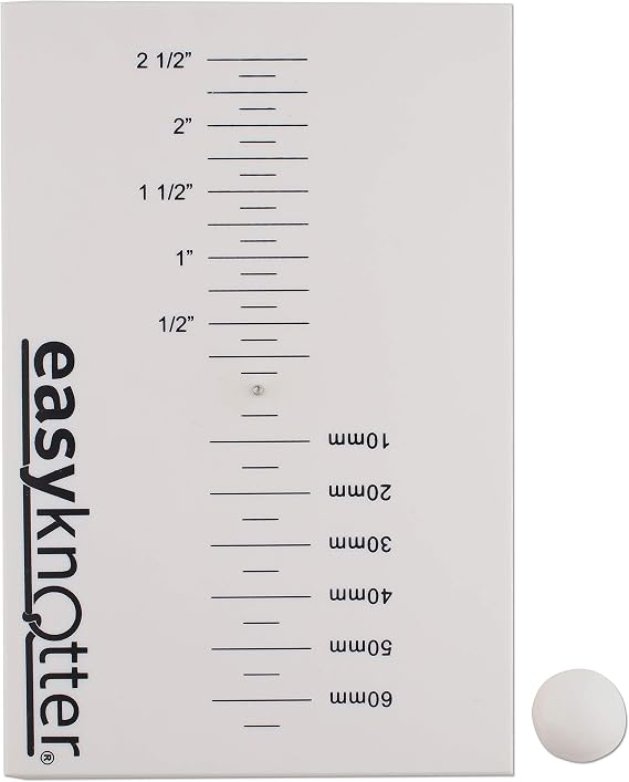 The Beadsmith Easy Knotter, 6' x 4' x .5', Pearl and Knotting Tool for Even Knots in stringing Bracelets and Necklaces