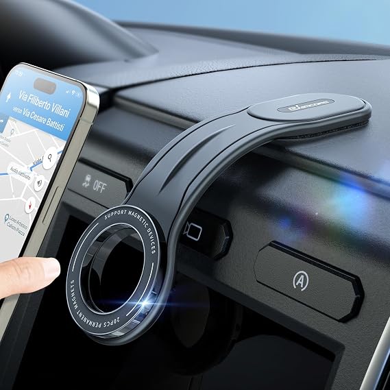 MagSafe Car Mount Detachable, Bendable Magnetic Phone Holder for Car
