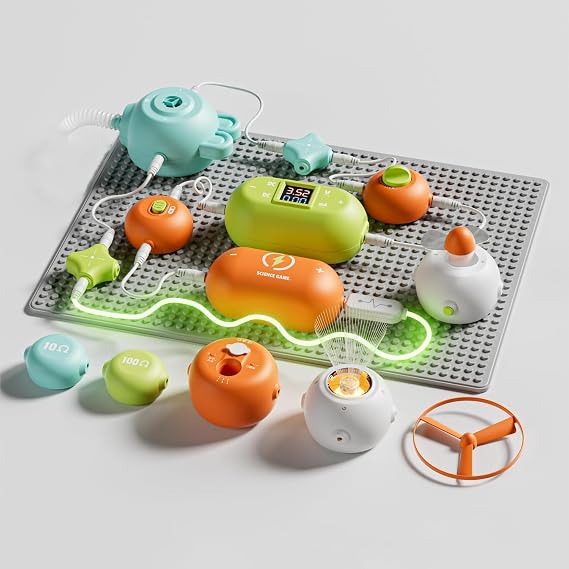 RHD Physics Snap-Circuit Educational Toy Age 3+ Classic baseplate electronics exploration kit DIY electronic blocks electric current brain game