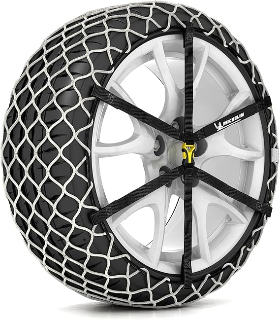 MICHELIN Easy Grip Limited 13 Snow Chains for Car Textile Snow Chains Pack of 2 Tyre Chains Ultra-Performance Easy to Use