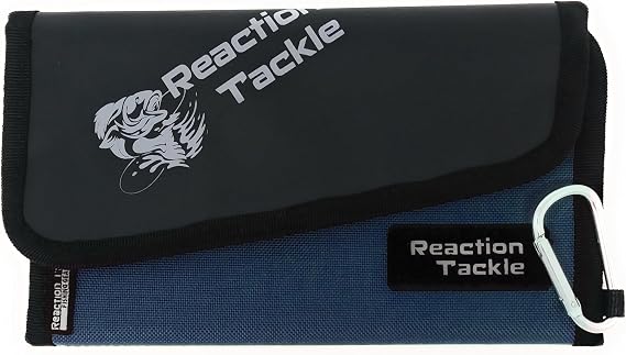 Reaction Tackle Fishing Tackle Organizer Case | Soft Bait Binder | Keep Soft Plastic Baits and Tackle Organized | Removable Storage Pockets