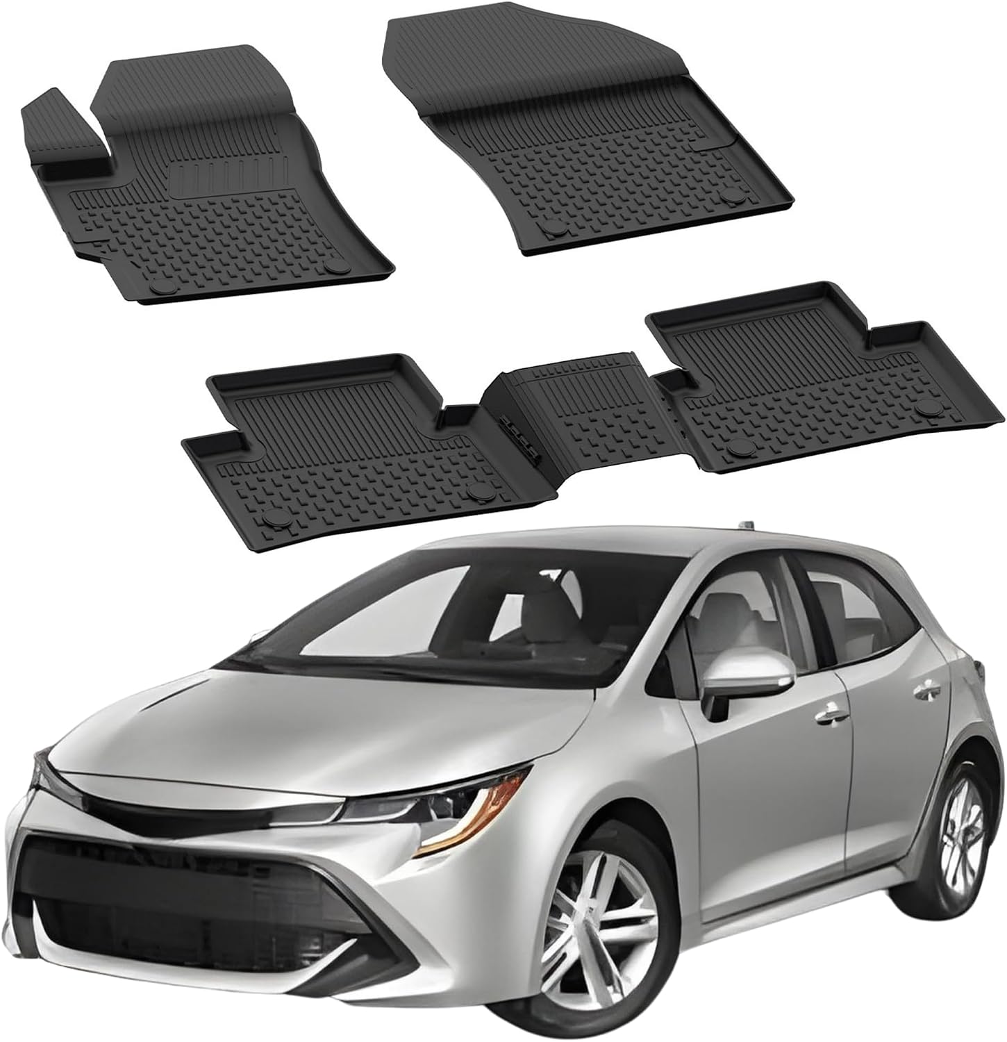 4.5D Car Mat Compatible with Toyota Corolla HB 2018-2024 | Vehicle Car Mat with Private Pool