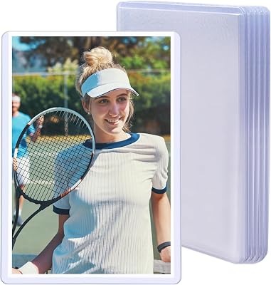 4 x 6 Inches Photo Sleeves Rigid Cards Sleeve Protectors Waterproof, Non-Tear Clear Sheet Protectors for Sports Cards, Photos & Trading Cards20 Pack