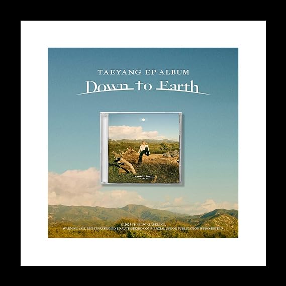Bigbang TAEYANG Down to Earth EP Album CD+1p Poster+1p Mini Folding Poster On Pack+24p Booklet+1p PhotoCard+Tracking Sealed