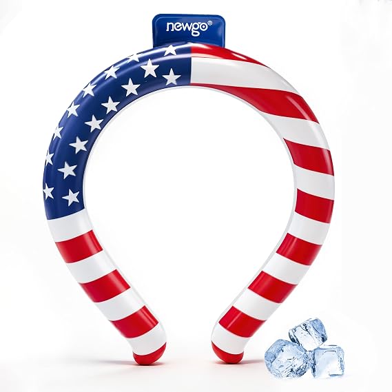 NEWGO Neck Cooling Tube, American Flag Cooling Wrap, 1 Pack