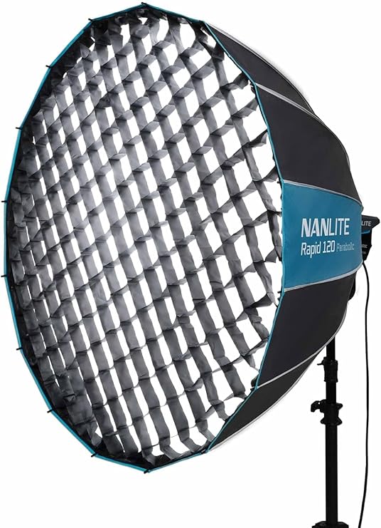 Nanlite Rapid 120 Parabolic Softbox with Grid and Bowens Mount (47in)