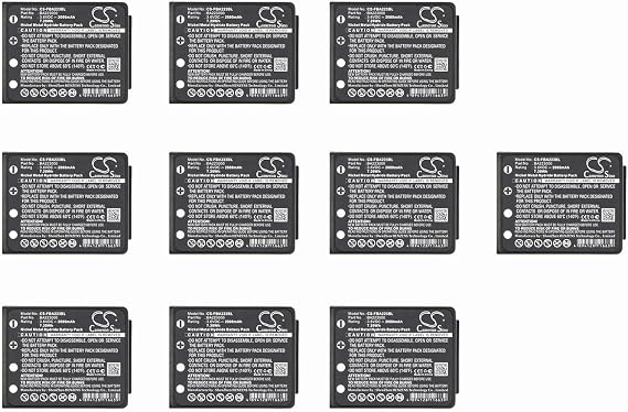 (10 Pack) XSP Battery for HBC Radiomatic Keynote, Radiomatic Linus 4, Radiomatic Micron 4 Radiomatic Micron 5 Radiomatic Micron 6 PN BA223000, BA223030, FUB6
